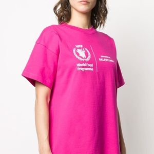 Balenciaga WFP World Food Programme Pink Shirt